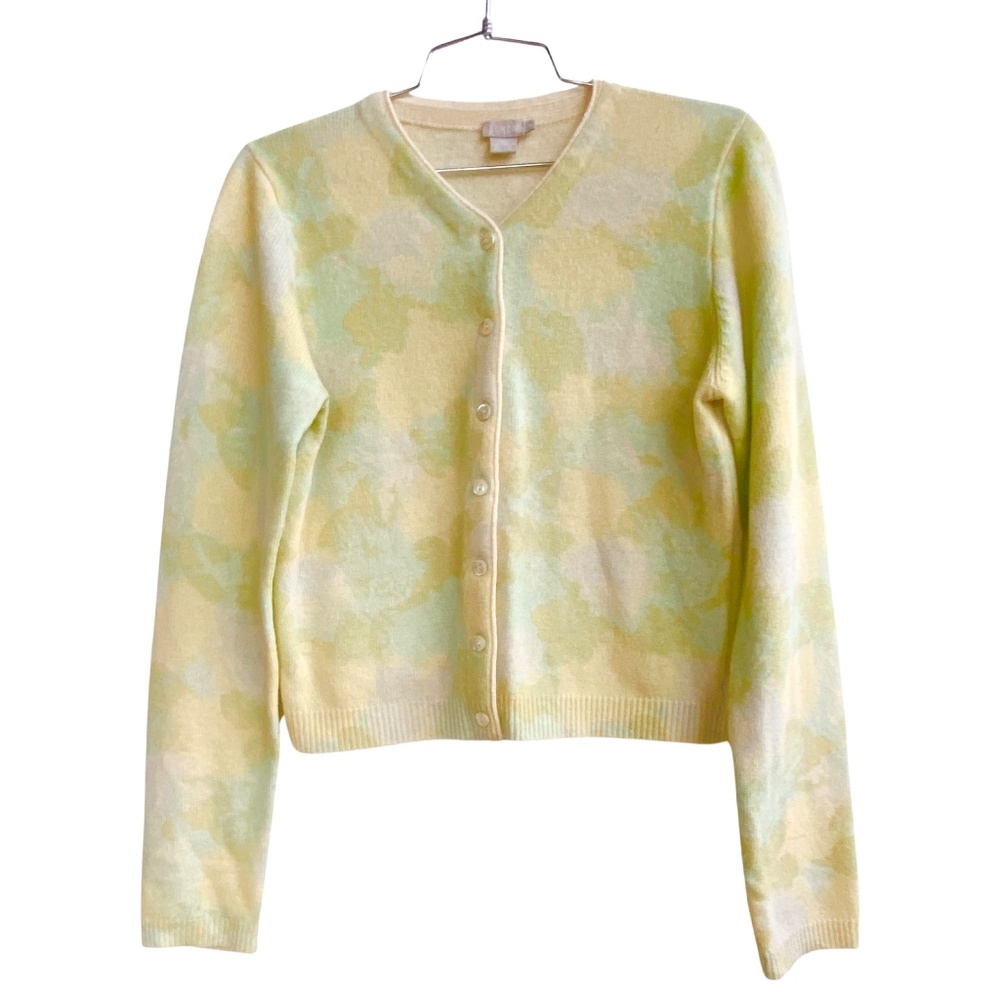 J. Crew Lambswool Button Down Sweater Women's Sz M